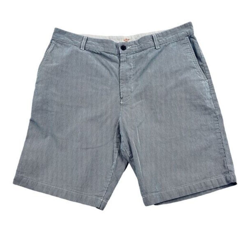Dockers Mens Seersucker Shorts Blue/White Stripe 4 Pocket size 38 10246